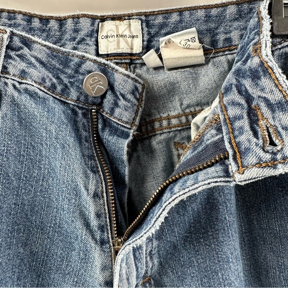 Vintage Calvin Klein Slim Bootcut Jeans – Double Stone Wash, Size 10 (30 Length) - Picture 6 of 10